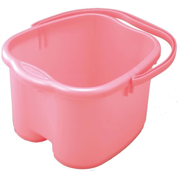 Inomata Foot Detox Massage Spa Bucket, Pink