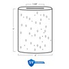 Kira Home Phoebe 5" Frosted Seeded Glass Shades, Replacement Glass,