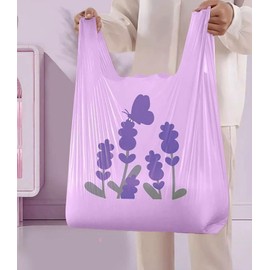 50pcs Purple Small Trash Bags 3 Gallon 4 Gallon for Bathroom, Office, Kitchen,Bedroom Waste Bin 1.1 Mil Thick Garbage Bags Separated Unscented Strong Rubbish Bags (Purple, 50 Counts)