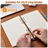 Imslery A5 6-Hole Lined Refill Paper – 80 Sheets, 100GSM,