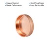 sourcing map Copper End Cap Pipe Fitting Welding Connection 25.4