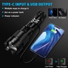 Sinvimes Rechargeable Flashlights High Lumens, XHP160.8 Powerful Tactical Flashlight with