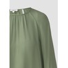 s.Oliver Textured Viscose Blouse with Ruffle Detail, olive green