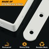 Mooche Pack of 4 Stainless Steel Shelf Brackets, 12.5 cm
