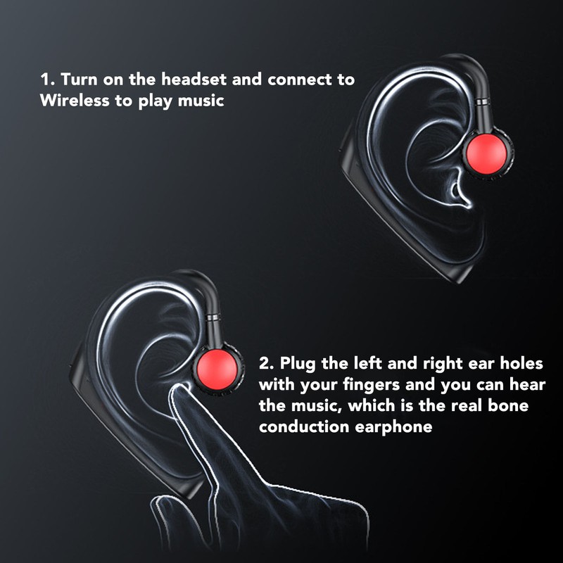 Bluetooth Bone Conduction Earbuds Stereo Bluetooth 5.0 Multifunctional Hands Free