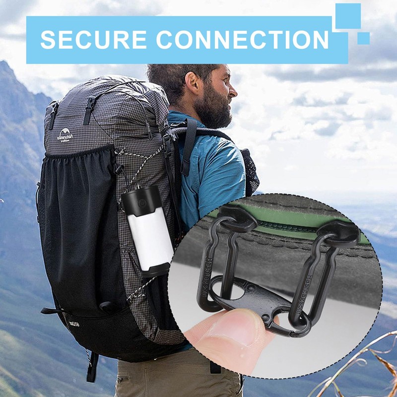 15 PCS Backpack Zipper Locks – Security Fasteners, Dual Hook
