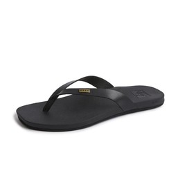 Reef Women's Cushion Lune Flip-Flop, Black, 5