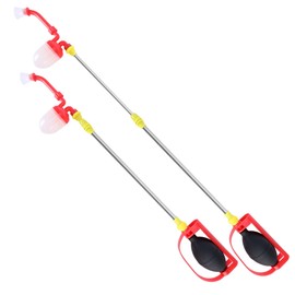 Shupakul Set of 2 Diatomaceous Earth Powder Duster-11 to 41.5 Inch Adjustable Bulb Duster Sprayer-Detachable Multi Purpose Garden Powder Sprayer for Indoor Outdoor Garden Spraying Powder