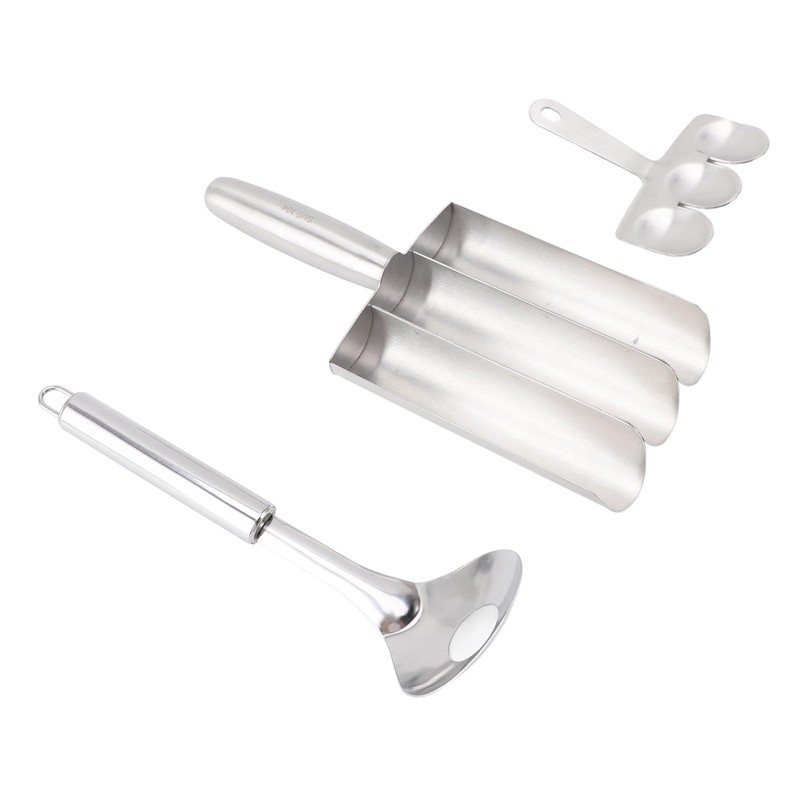 Stainless Steel Triple Meatball Maker Efficiently Makes 3 Meatballs at
