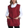 Xeoxarel Unisex Cobbler Apron with 3 Pockets Vest, Universal Apron for Women or Men Wine Red