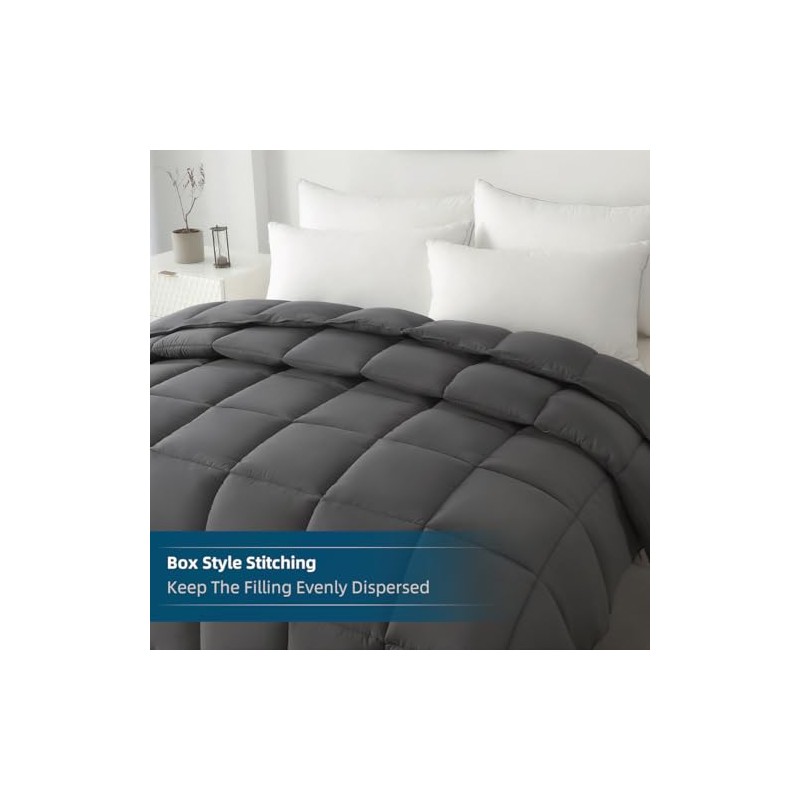 STWIENER Soft Alaskan King Comforter 120"x 132" Extra Large Lightweight