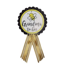 Bee-utiful Grandma-to-Be Handmade Baby Shower Pin Bee Badge for Nona to wear Sprinkle Gender Reveal by Amy's Bubbling Boutique