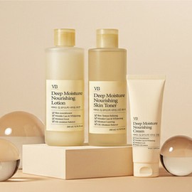 Richcare Nutrition Basic Cosmetics 3-piece set (Skin/Lotion/Cream) Moisturizing Cream Ceramide (Wrinkle-Brightening Functional) / 리치케어 영양 기초 화장품 3종세트 스킨로션크림 구성 수분 보습 크림 세라마이드 (주름미백 기능성)