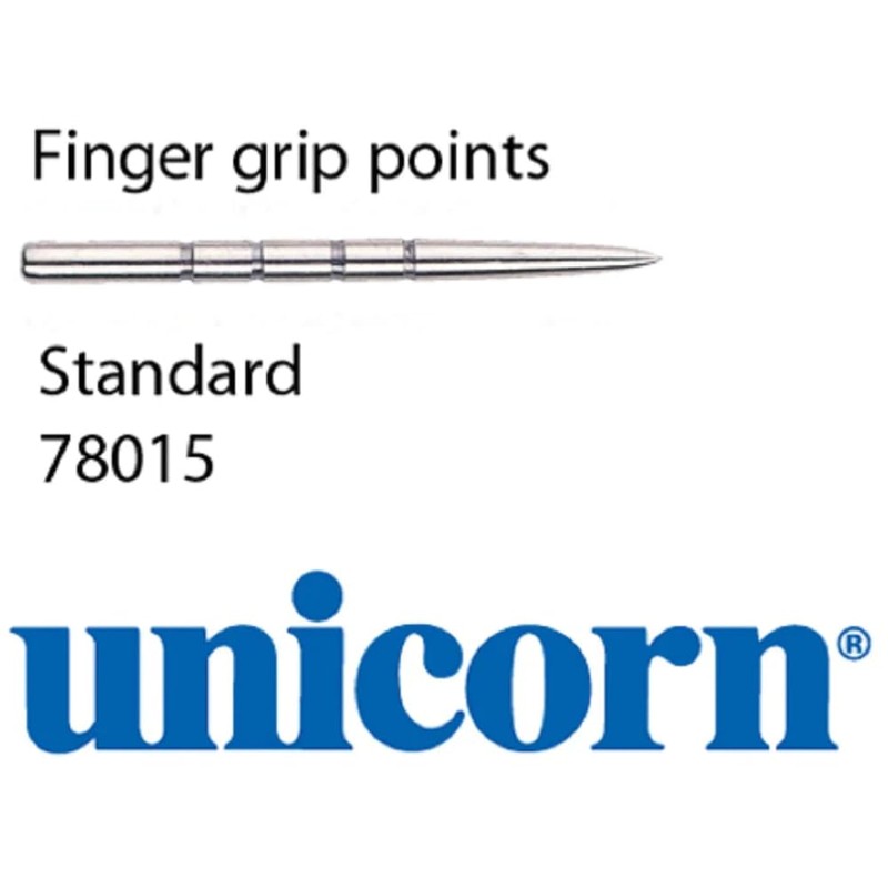Unicorn Finger Grip Spare Steel Standard Points, Silver, One Size