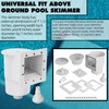 TonGass (Complete Set Universal Fit Above Ground Pool Skimmers (White)