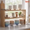 18 oz Ceramic Soup Bowls Set of 6, Blue Pasta