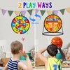 ONLYFUN 2 in 1 Dartboard for Children, Dart and Basketball