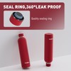 Exllena Insulated Water Bottles 1l with Clip, Double Wall Vacuum