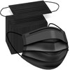 ZTANPS 100 PCS Disposable Face Masks, Black Disposable Masks, 3