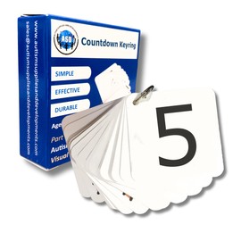 Countdown Keyring Nonverbal Autism Lanyard – Visual Timer – SEN, EYFS – Communication Cards - Autism Learning Resources –Behaviour Charts for Children