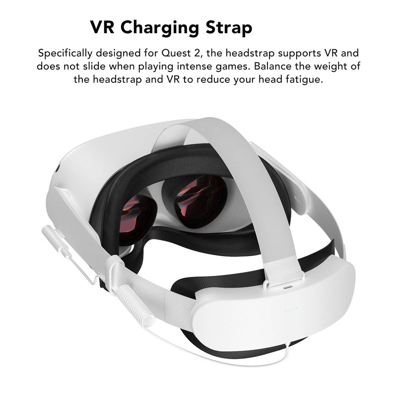VR Head Strap Extend 3.5H to 4H Playtime VR Charging
