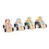 Small Foot 10704 Wooden Pull-Back Toy in A Racing Car-Style,