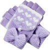 InSomila Girls' Gloves, Elementary School Students, Children, Knitting, Stylish, Solid,