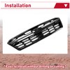 HECASA Grille With Molding Trim Compatible with 2018-2020 Subaru Crosstrek