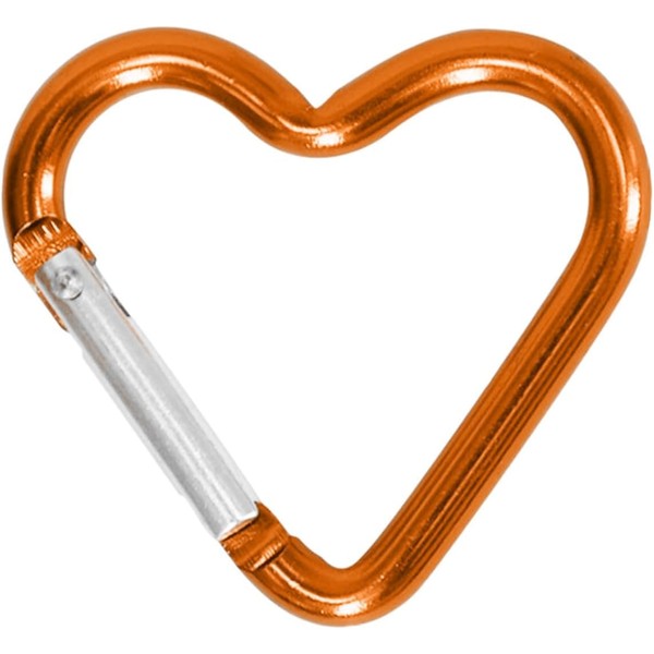 Heart Shaped Carabiner Clip Aluminum Alloy Keychain Clip Spring Snap