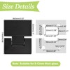 UFURMATE 180 Degree Stainless Steel Glass Door Clamp Heavy Duty