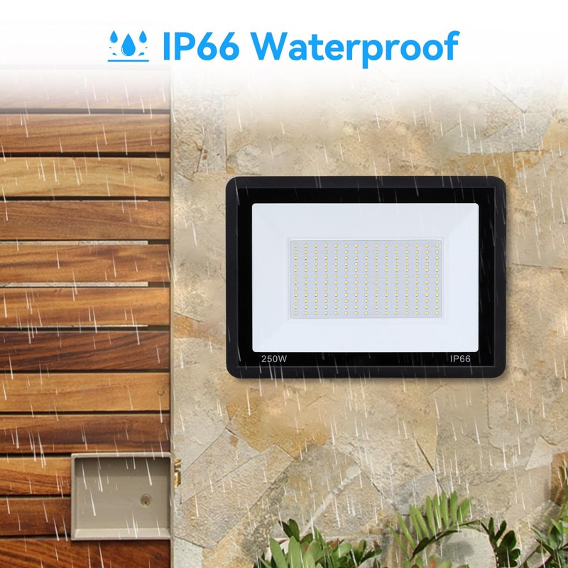 4Pack-60W LED Flood Light Outdoor,6600lm LED Work Light with 6FT