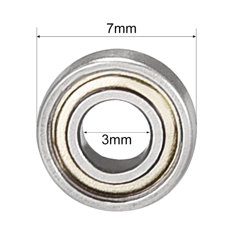 sourcing map 20pcs 683ZZ Ball Bearings 3mm x 7mm x