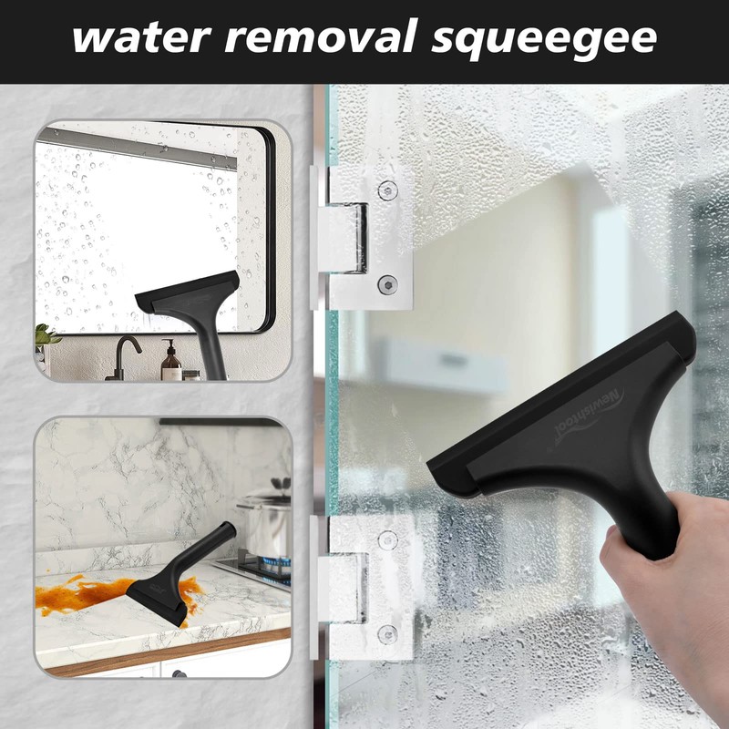 NEWISHTOOL Small Squeegee for Car Windshield, Windows, Side Mirrors, Glass