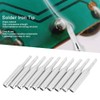 10Pcs Solder Iron Tip Brass Internal Heating Lead Free Soldering