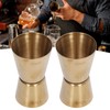 Tissting 2Pcs Double Head Cocktail Jigger, Stainless Steel Measure Jigger