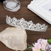 rhinestones tiara for women girls - Color: Silver