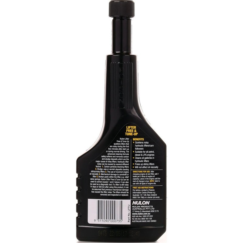 Nulon Lifter-Free and Tune-Up Cleans And Noisy Lifters Suitable For