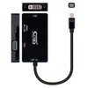 Mini DP to VGA/DVI/HDMI Converter 3 in 1 Black Length