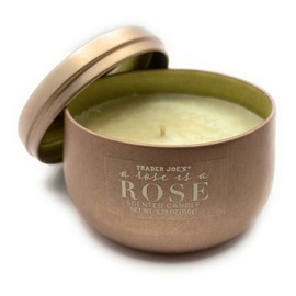 Trader Joes A Rose is a Rose Scented Candle - Soy Wax,Coconut Oil & Beeswax Blend 5.28 oz (Pack of 1)