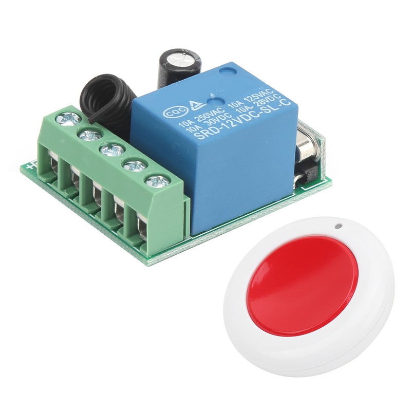 DC12V 433MHz Single Channel Relay Remote Control Wireless Switch Receiver