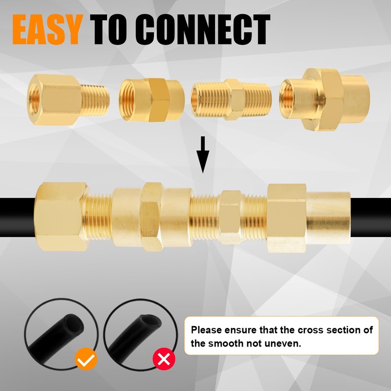 95PCS Brass Pipe Fittings Assortment Kit NPT Adapter,Hex Nipple,Hex Coupling,Reducer