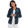 LOMON Scrub Jackets for Women Printed Scrub Tops Women Stretchy