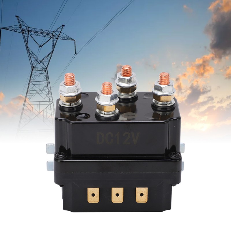 Winch Relay 250A Integrated Waterproof ABS Brass Electric Winch Relay