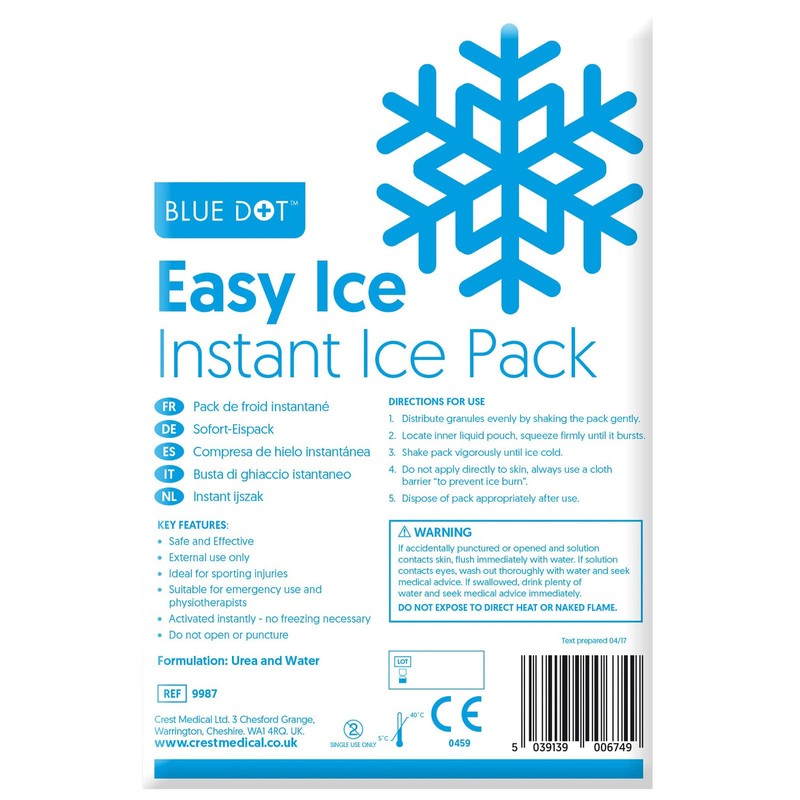 Premium Instant Ice Packs - Pack of 3 Disposable Sports