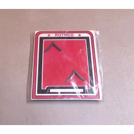 Pair Set of US Army Private E2 Black Subdued Metal Rank Insignia Chevron Pins