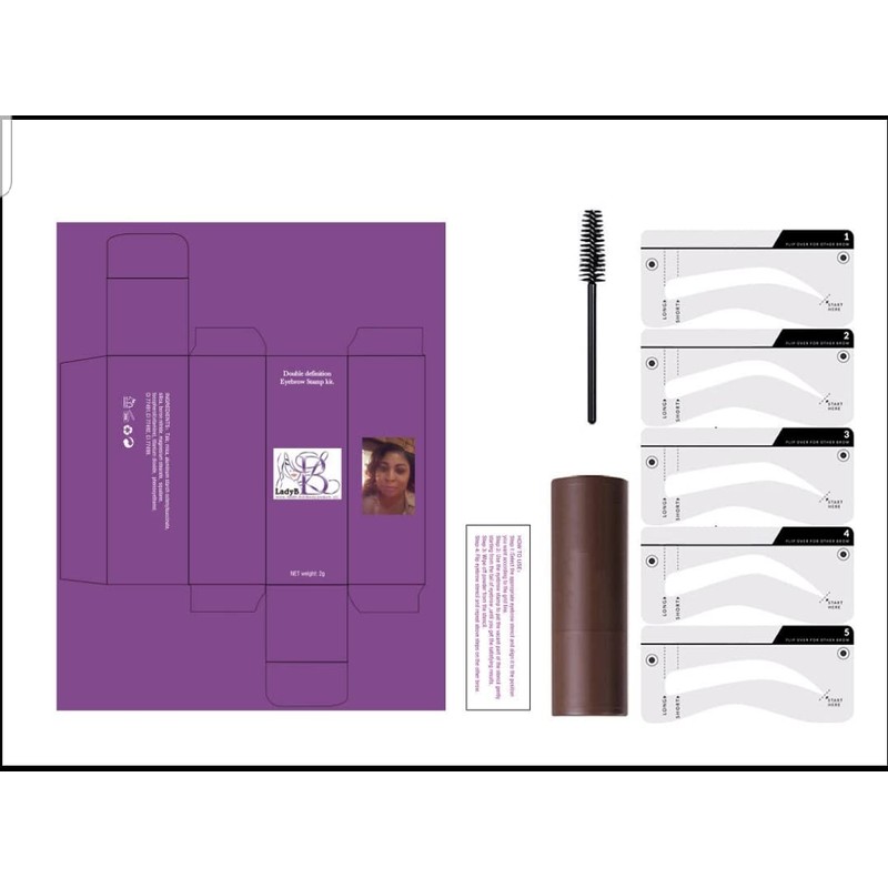 Eyebrow Stamp + Stamp Enhancer Kit (Medium Brown)
