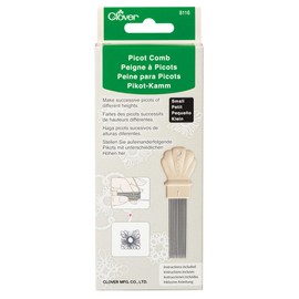 Clover Picot Comb-Small, Taupe