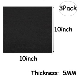 Aisetmoon 3 Pack Welding Blanket 10" x 10" Fireproof Pad, 5mm Thickened Small Fire Resistant Soldering Mat, Flame Retardant Fire Blanket Carbon Felt Cloth, Insulation Pad