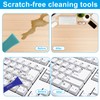 Moicstiy 6Pcs Plastic Scraper Tool, No-Scratch Cleaning Scraper Tool for