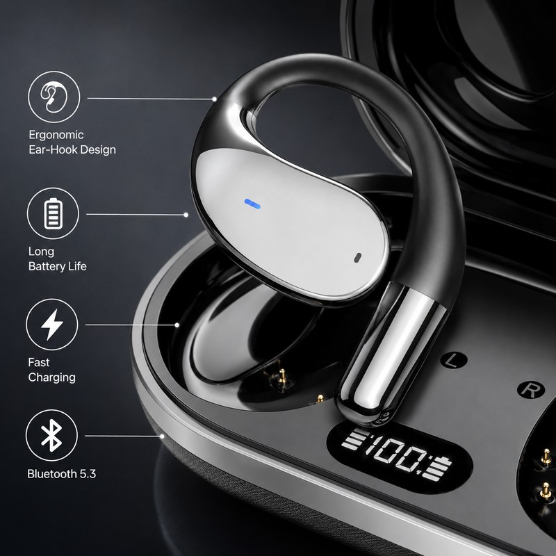 AI Translator Earbuds for Travel & Conversation – 144-Language Real-Time